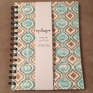 Epilogue Handmade Cotton Print Paper Journal,NWOT